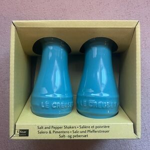 Le Creuset Turquoise Salt and Pepper Shakers